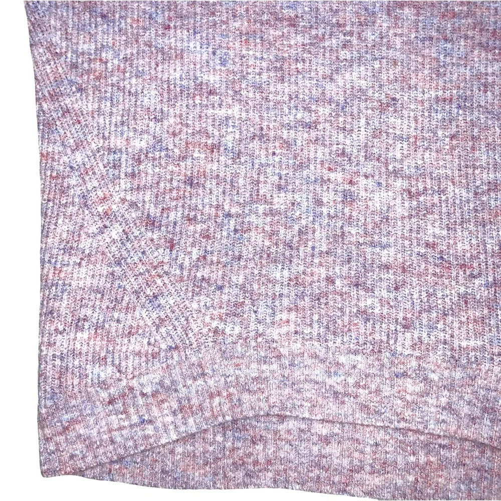 Old Navy Confetti Ribbed V Neck Long Sleeve Sweater Medium Pastel Transitional